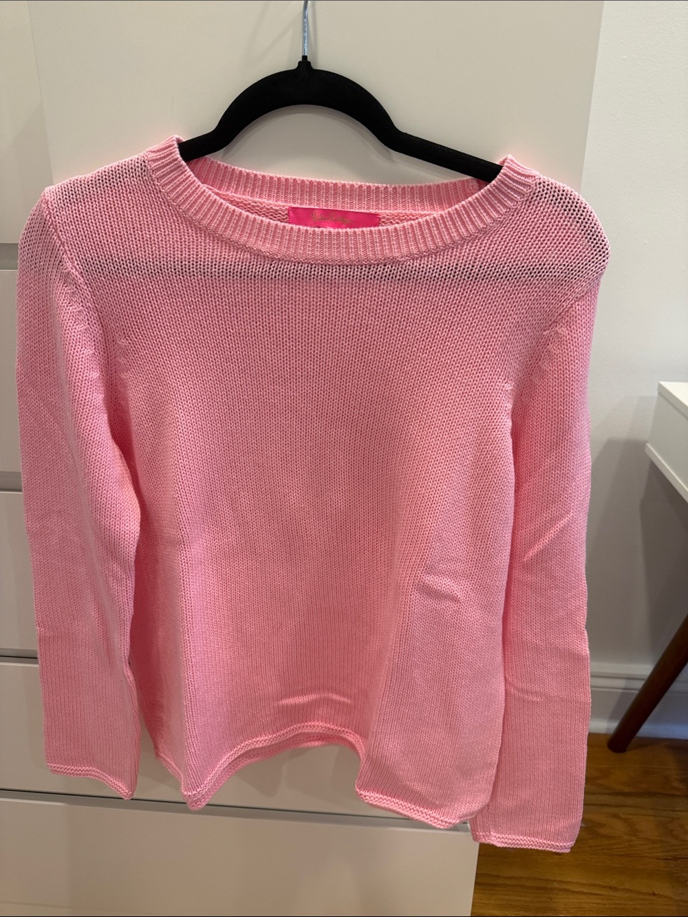Lilly Pulitzer Light Pink Crewneck Knit Sweater
